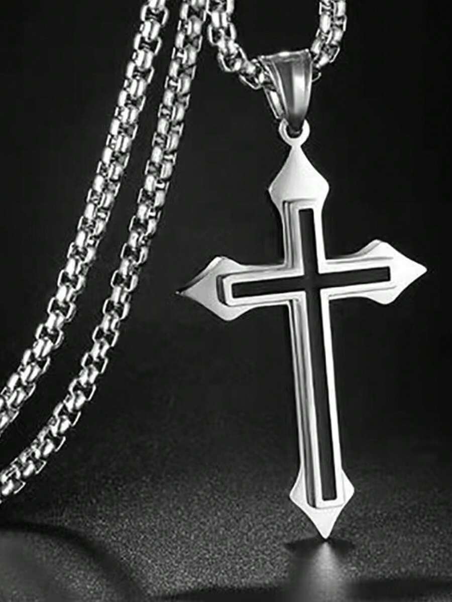 Men'S Accessories Chain - 2024 Cross Necklace For Men, Stainless