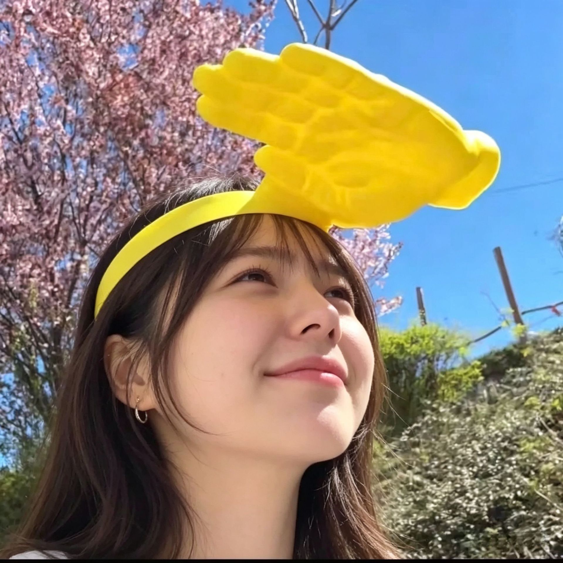 Men'S Yellow Accessories - Universal Palm-Shaped Sun Hat for Men