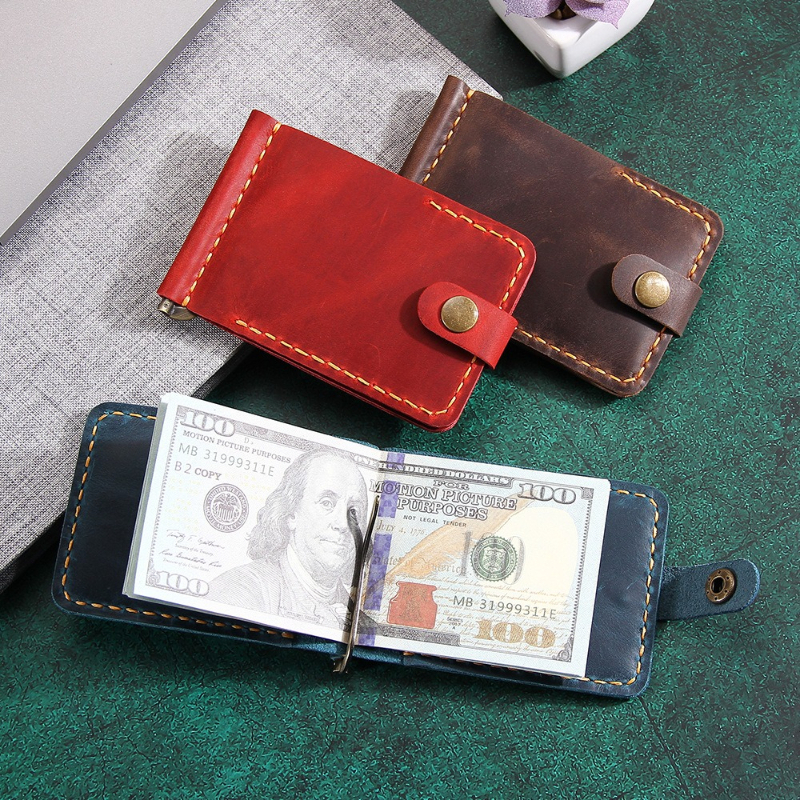 Crazy Horse Leather Money Clip - مراجعة Money Clip Slim وسعره