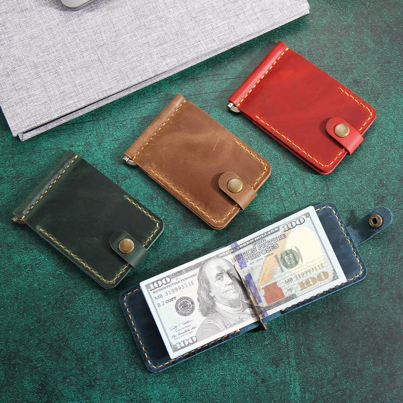 Crazy Horse Leather Money Clip - مراجعة Money Clip Slim وسعره