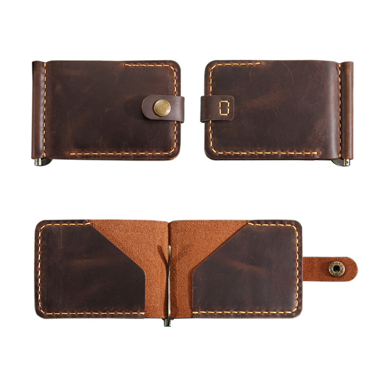 Crazy Horse Leather Money Clip - مراجعة Money Clip Slim وسعره
