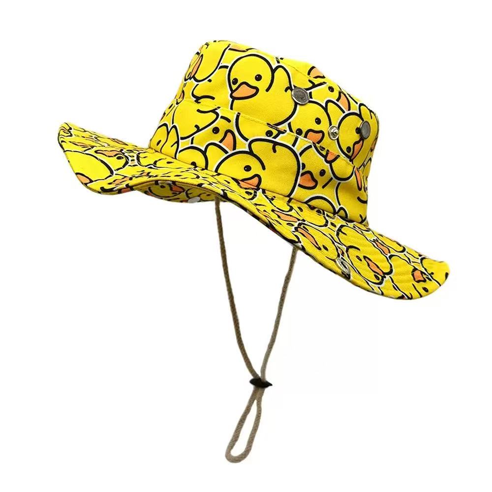 Cute Yellow Duck Cartoon Bucke - مراجعة Men'S Yellow Accessories وسعره