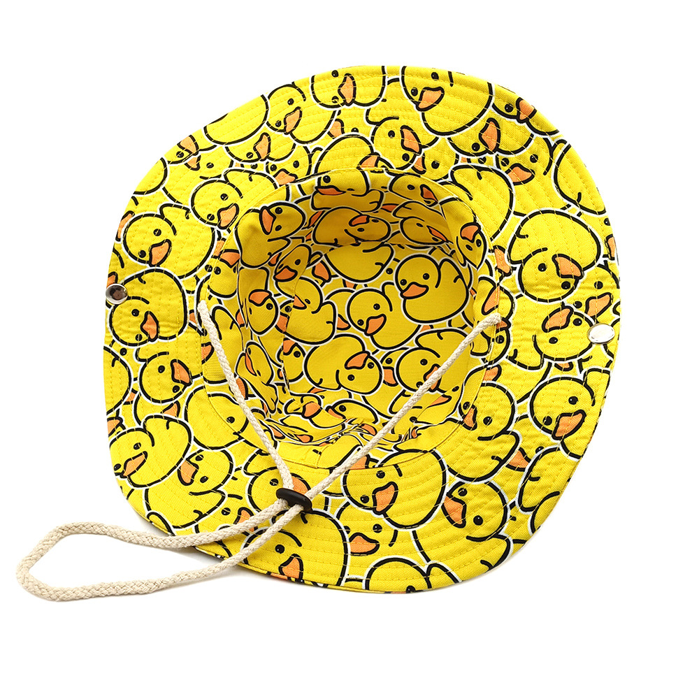 Cute Yellow Duck Cartoon Bucke - مراجعة Men'S Yellow Accessories وسعره