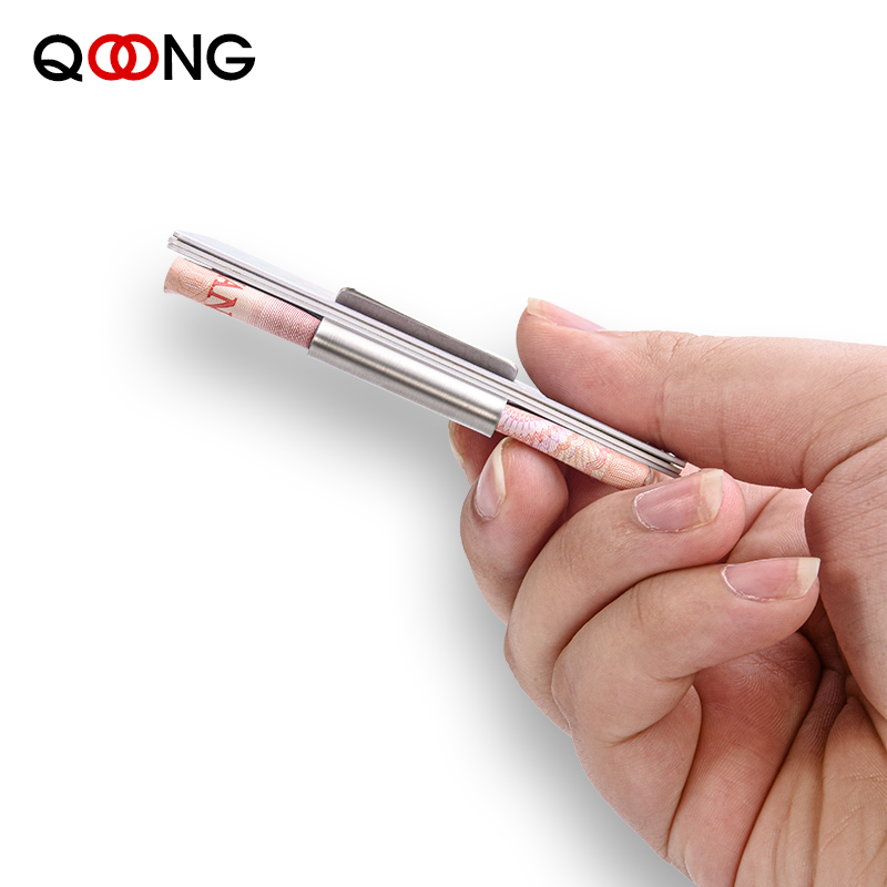 QOONG Stainless Steel Slim Dou - مراجعة Money Clip Slim وسعره