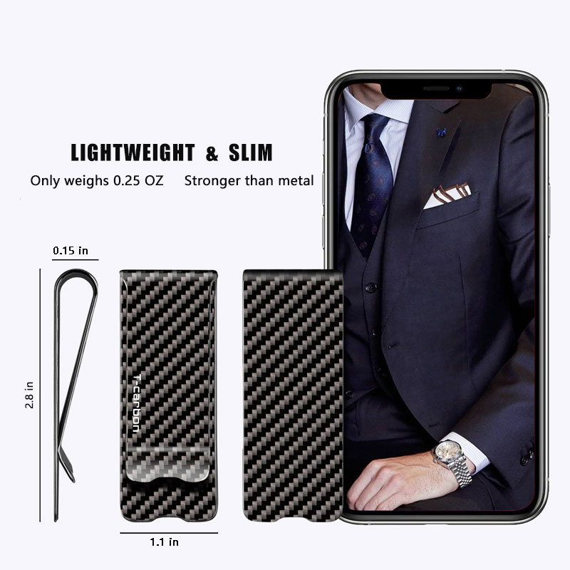 Carbon Fiber Money Clip for Ca - مراجعة Money Clip Slim وسعره