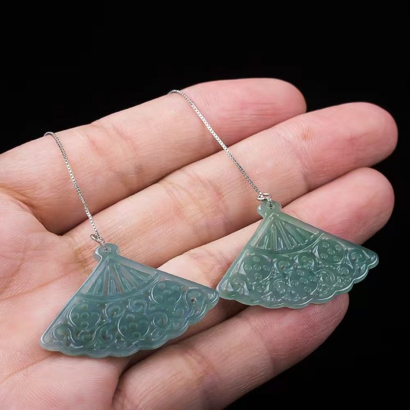Natural Blue Water Emerald Jad - مراجعة Men'S Accessories Drop Shipping وسعره