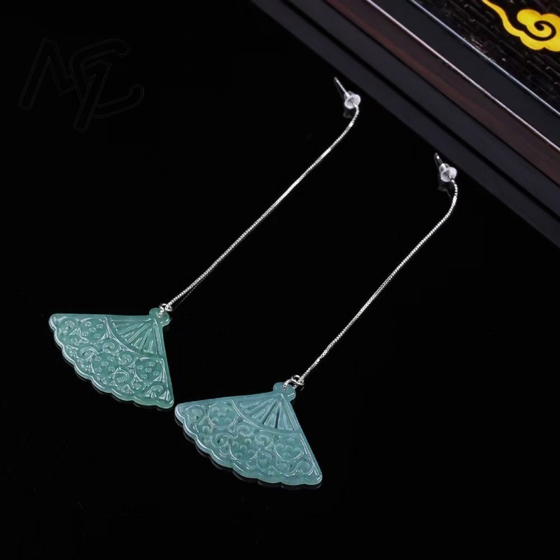 Natural Blue Water Emerald Jad - مراجعة Men'S Accessories Drop Shipping وسعره