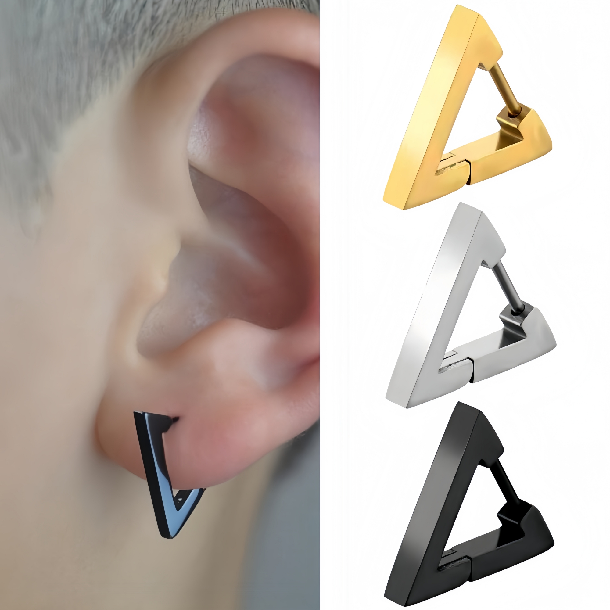 Polished Triangle Geometry Sta - مراجعة Men'S Accessories Trends 2025 وسعره