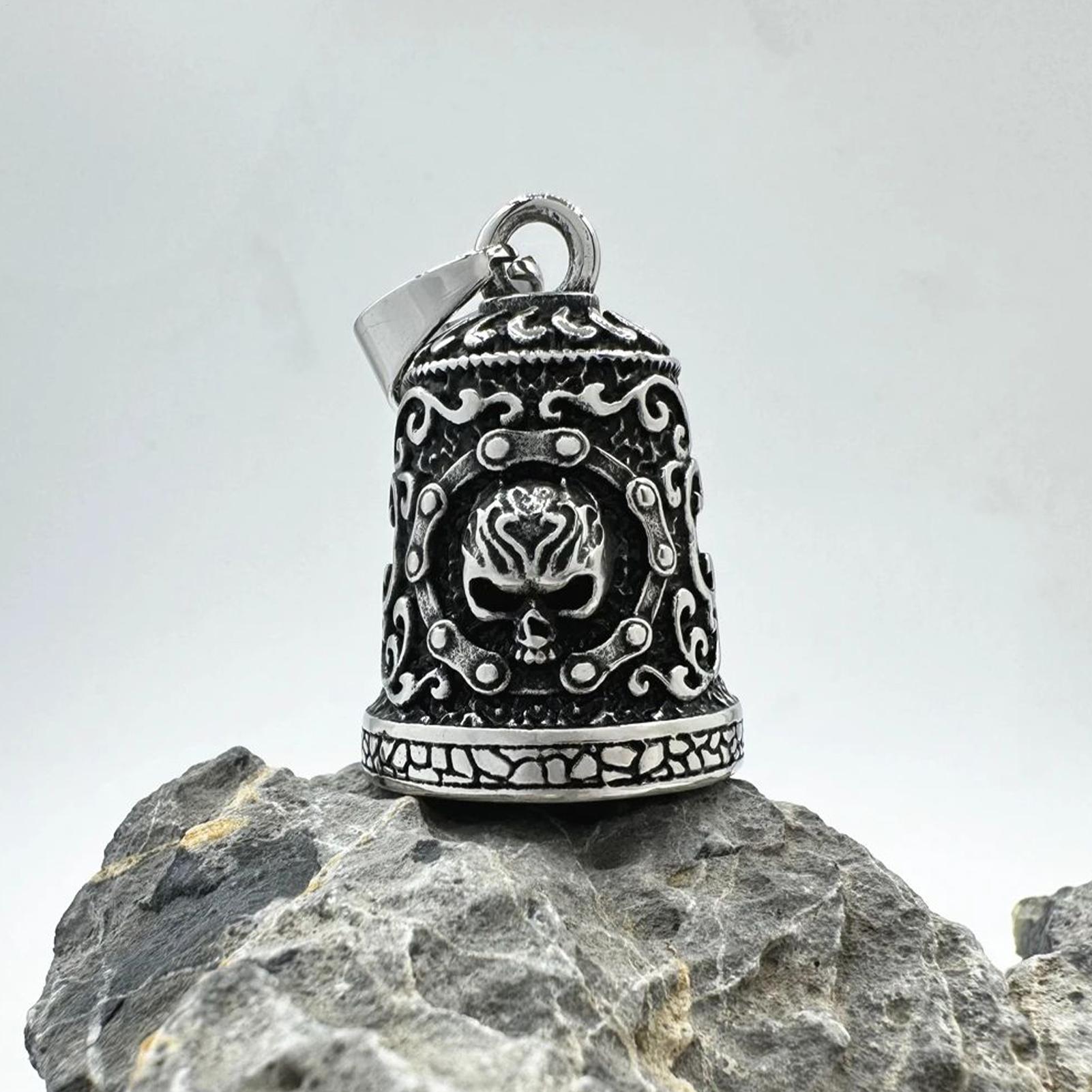 Skull Bell Charm Motorcycle Be - مراجعة Men'S Accessories Chain وسعره