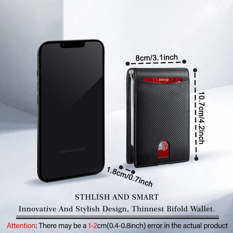 RFID Business Card Holder Men  - مراجعة Money Clip Slim وسعره