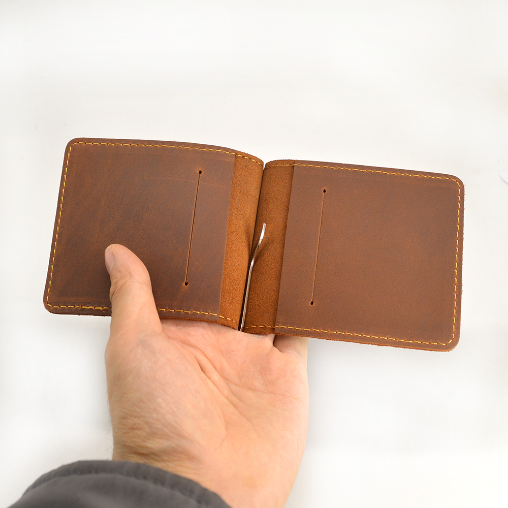 Handmade Genuine Leather Money - مراجعة Money Clip Slim وسعره