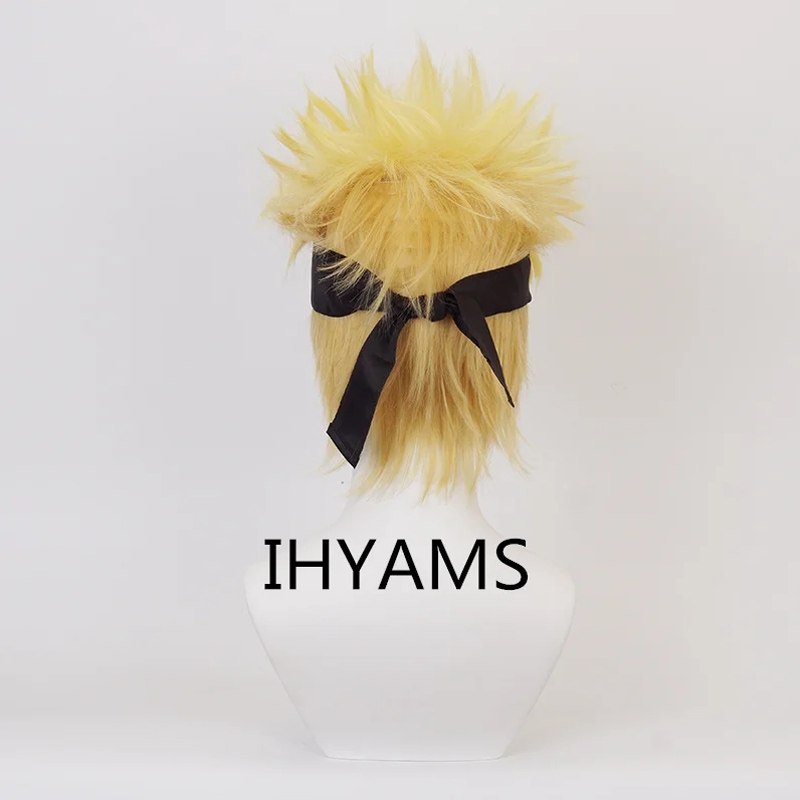 Uzumaki Cosplay Wigs 30cm Shor - مراجعة Men'S Yellow Accessories وسعره