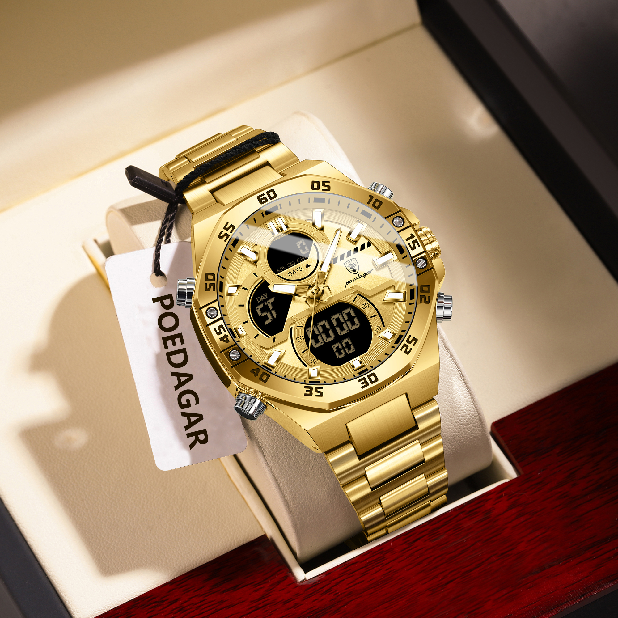 POEDAGAR Sport Men Watch LED W - مراجعة Men Accessories Jewelry وسعره