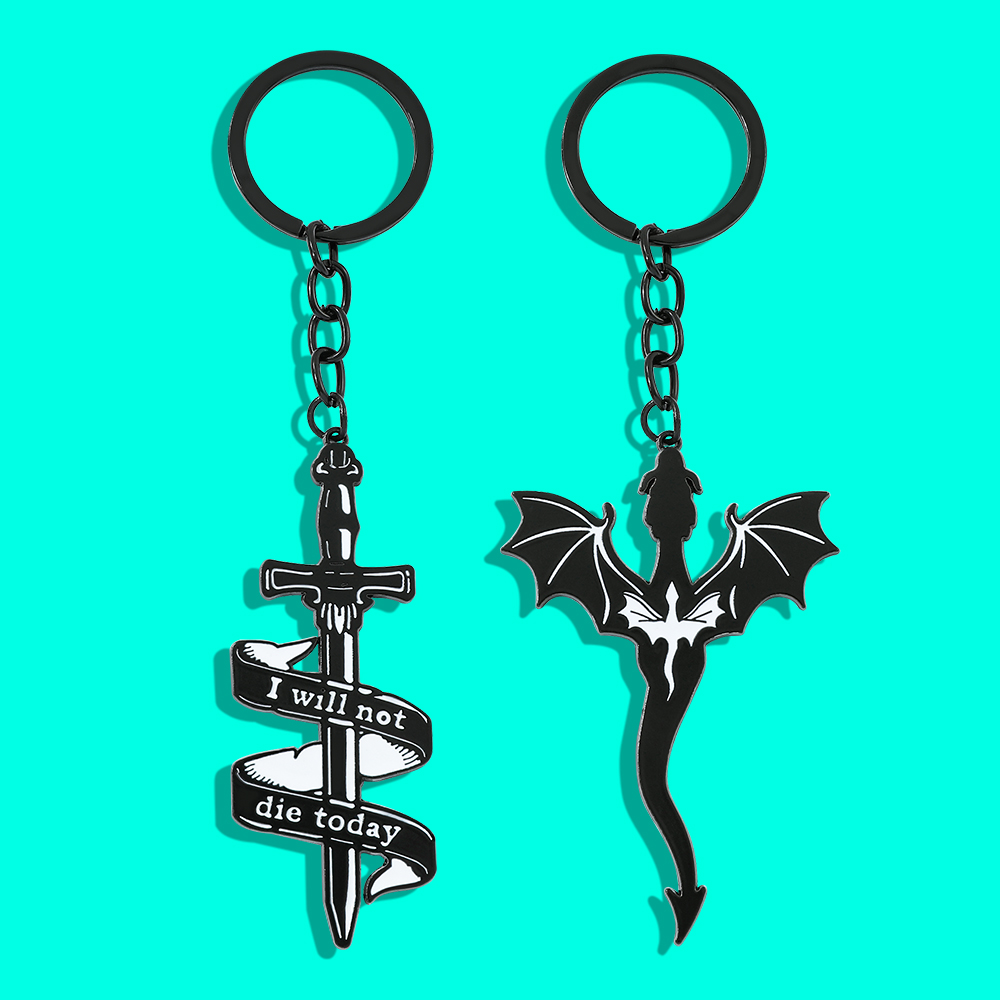 Fourth Wing Black Dragon Keych - مراجعة Men Accessories Jewelry وسعره