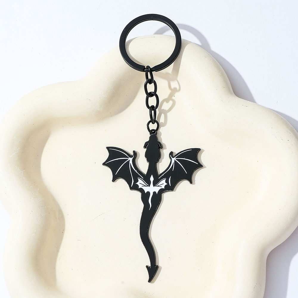 Fourth Wing Black Dragon Keych - مراجعة Men Accessories Jewelry وسعره