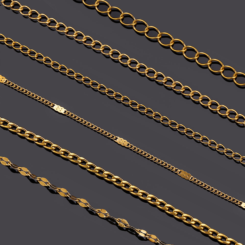 2meter Stainless Steel Lips NK - مراجعة Men'S Accessories Chain وسعره