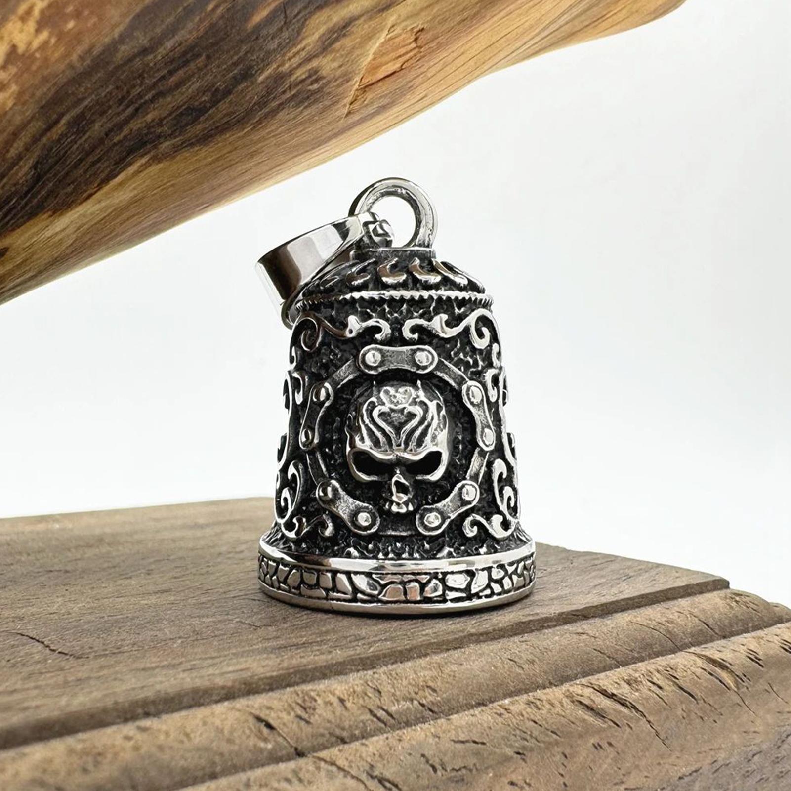 Skull Bell Charm Motorcycle Be - مراجعة Men'S Accessories Chain وسعره