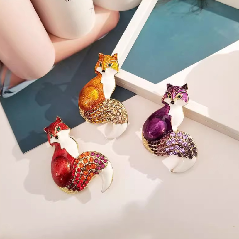 1Pc Retro Fox Brooch for Men W - مراجعة Men'S Accessories Trends 2025 وسعره