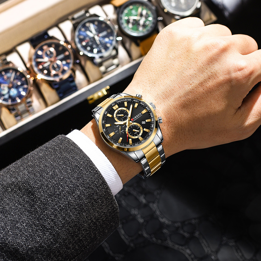 CURREN Casual Quartz Chrono Sp - مراجعة Men Accessories Jewelry وسعره