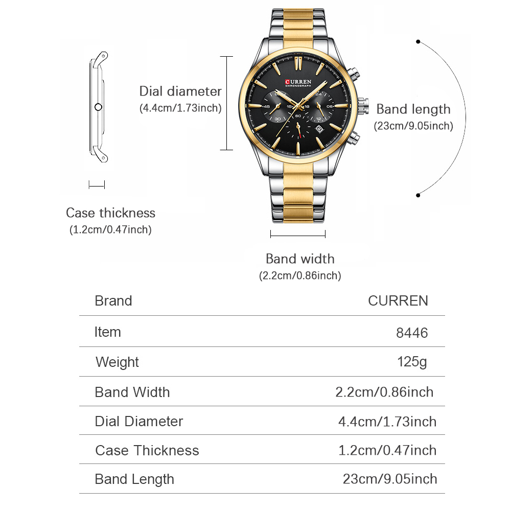 CURREN Casual Quartz Chrono Sp - مراجعة Men Accessories Jewelry وسعره