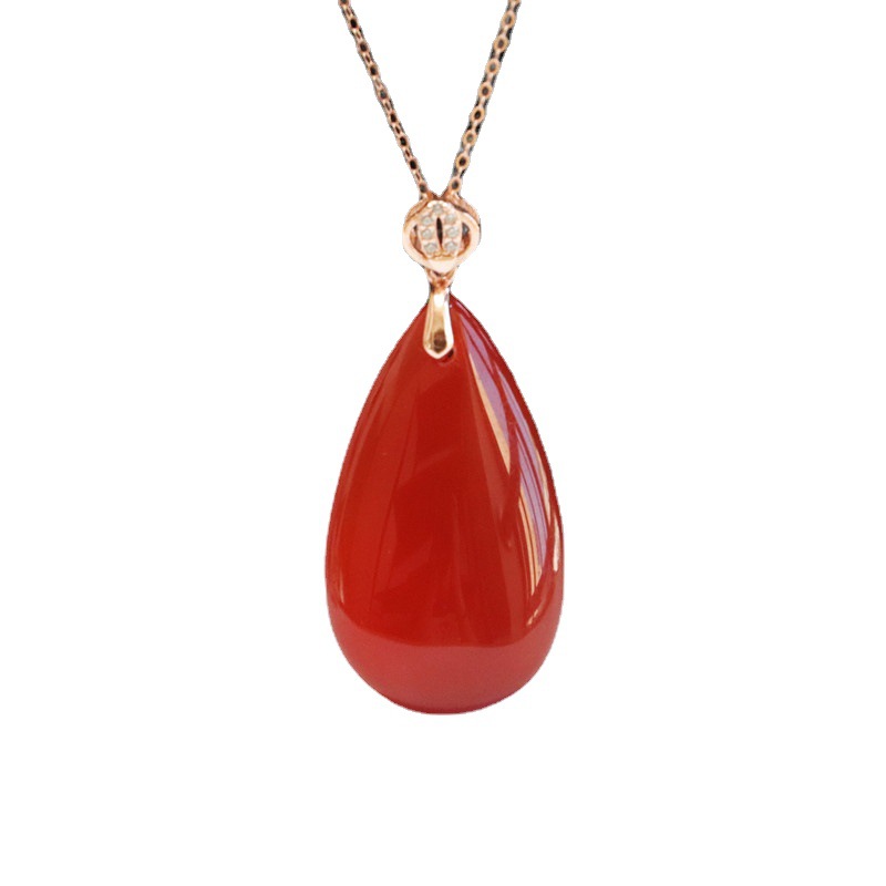 S925 Silver Inlaid Natural Red - مراجعة Men'S Accessories Drop Shipping وسعره
