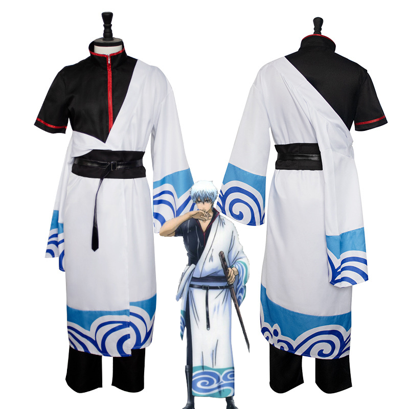 Anime Gintama Cosplay Costume  - مراجعة Men'S Kimono Accessories وسعره