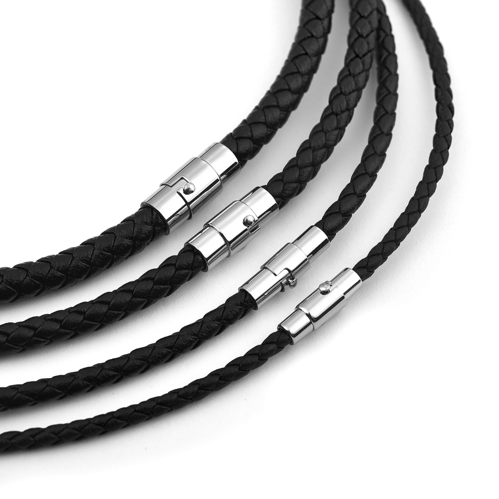 45/50/60cm Leather Necklace Wa - مراجعة Men'S Accessories Chain وسعره