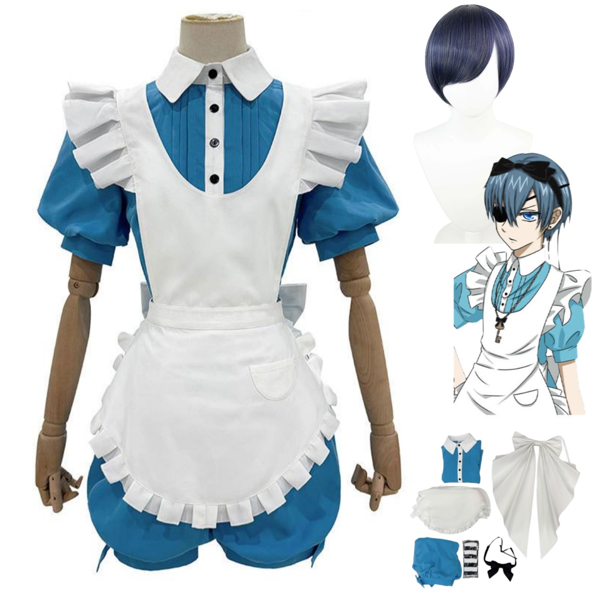 Anime Ciel Phantomhive Smile C - مراجعة Men'S Accessories With Suits وسعره