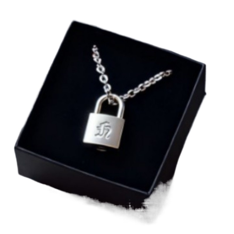 Smooth Matte Finish Metal Lock - مراجعة Men Accessories Jewelry وسعره