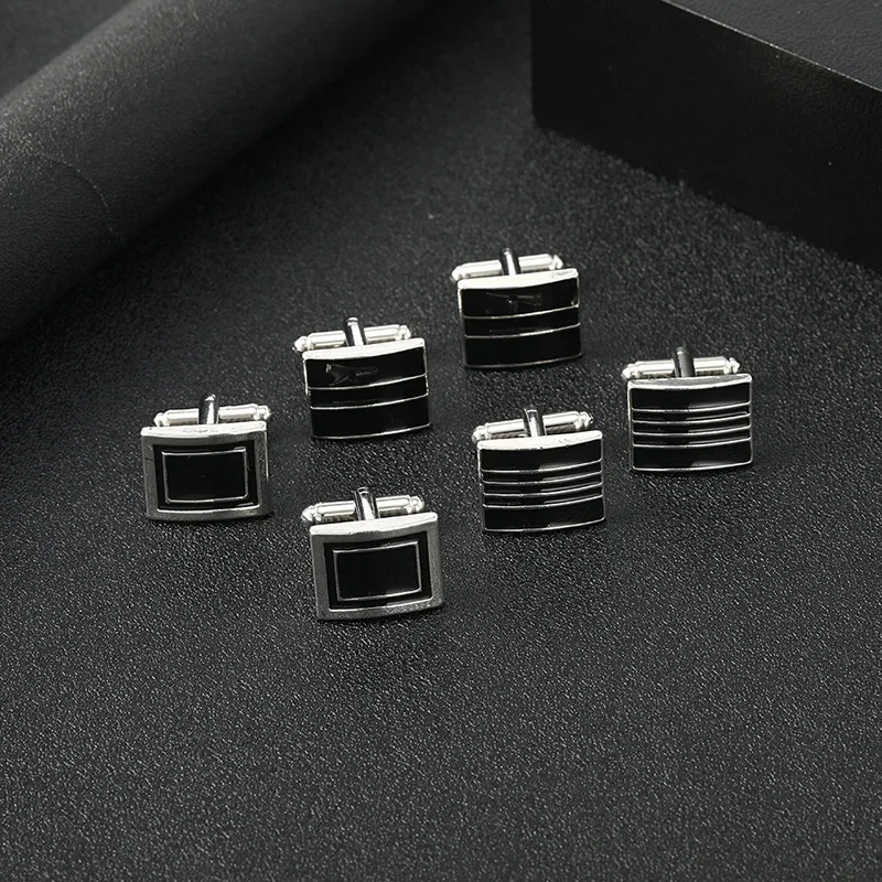 High Quality French Square Cuf - مراجعة Men Accessories Jewelry وسعره