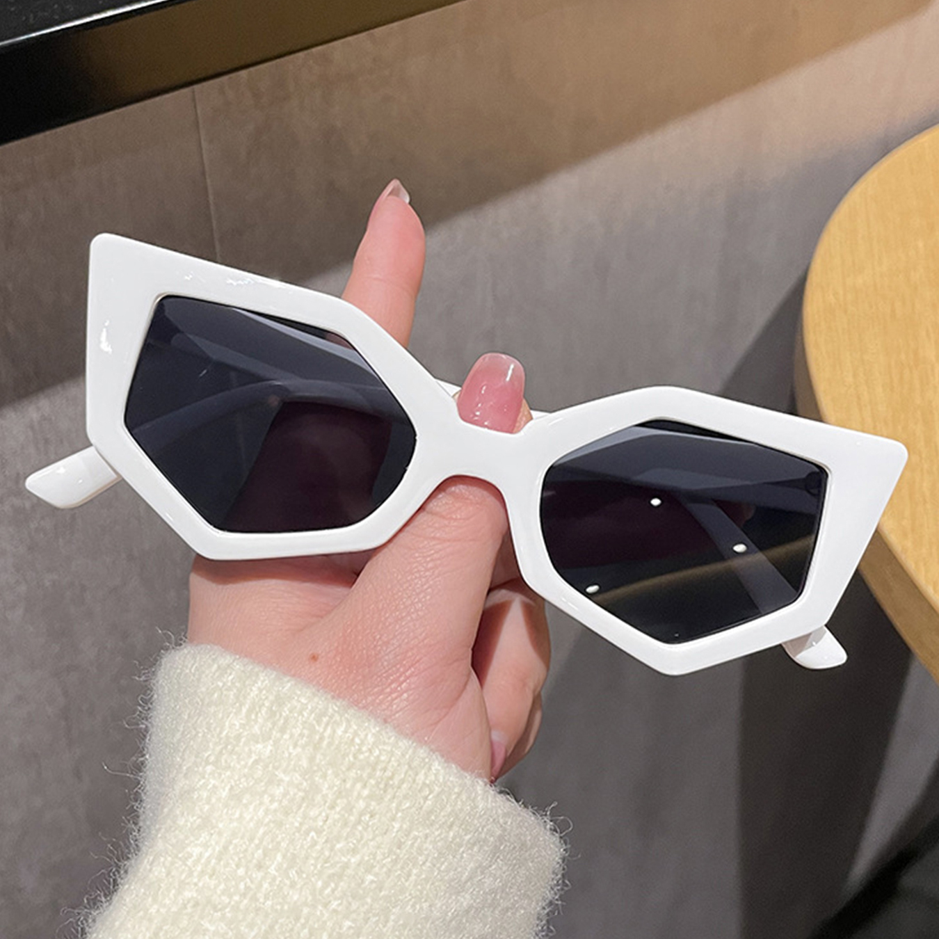Fashion Geometric Cat Eye Fram - مراجعة Men'S Accessories Trends 2025 وسعره