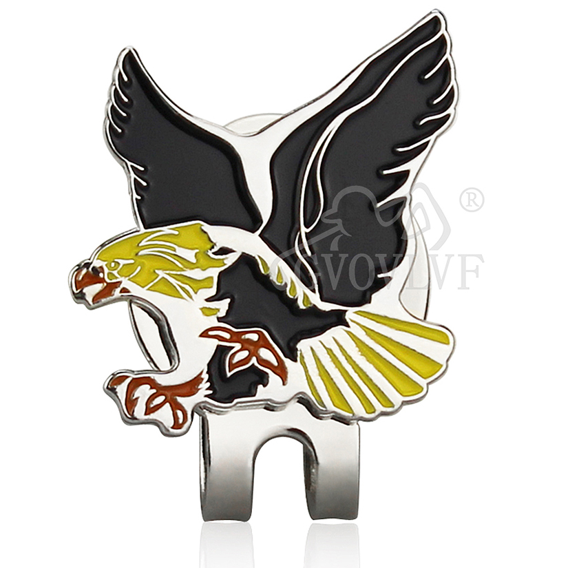 1pc Yellow Eagle Golf Hat Clip - مراجعة Men'S Yellow Accessories وسعره