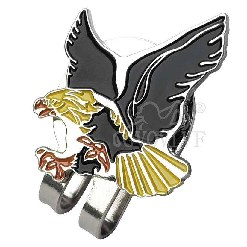 1pc Yellow Eagle Golf Hat Clip - مراجعة Men'S Yellow Accessories وسعره