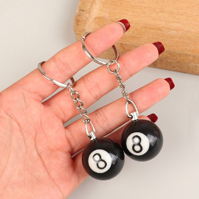 Mini Billiard Keychain Lucky B - مراجعة Men'S Accessories Chain وسعره