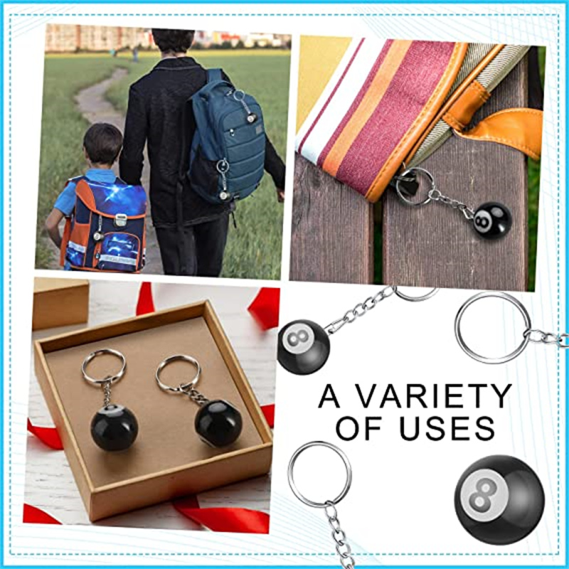 Mini Billiard Keychain Lucky B - مراجعة Men'S Accessories Chain وسعره