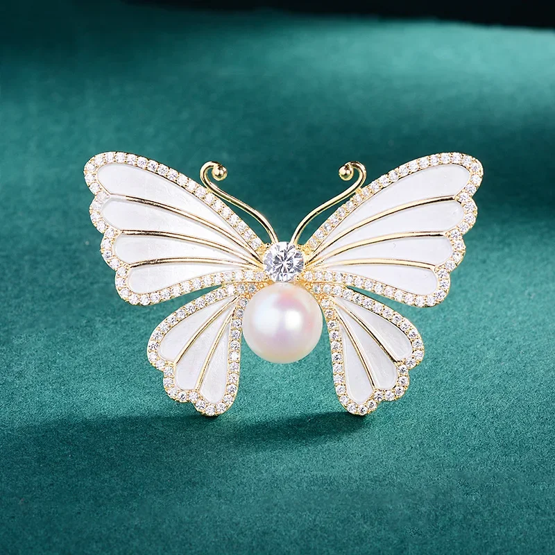 1Pc Chic Pearl Butterfly Brooc - مراجعة Men'S Accessories Trends 2025 وسعره
